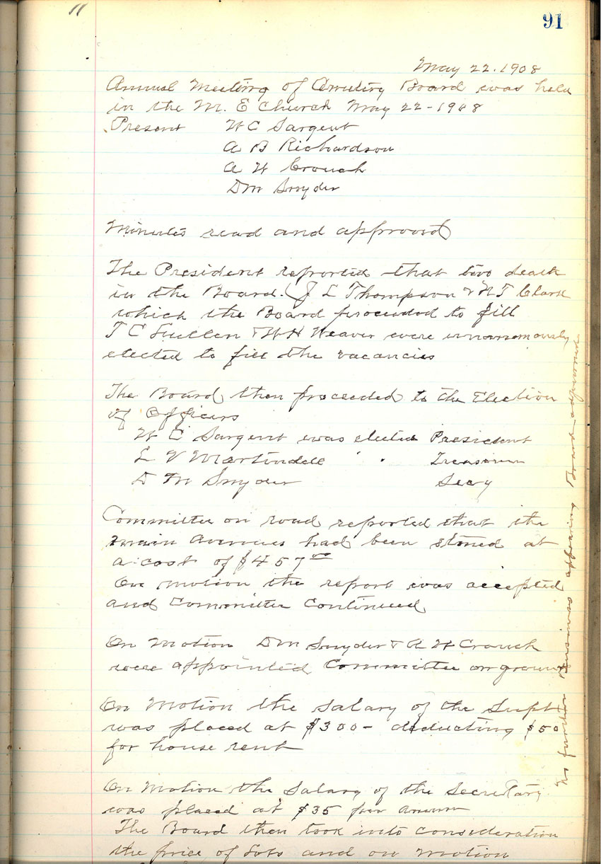 minute book